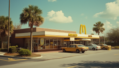 McDonald’s Restaurant with Parking Lot