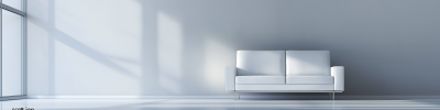 Elegant Room Setting with Blank Wall