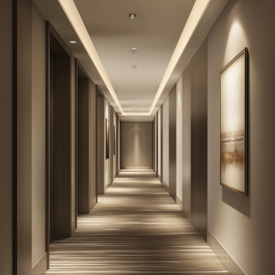 Luxury Condo Building Unit Corridor