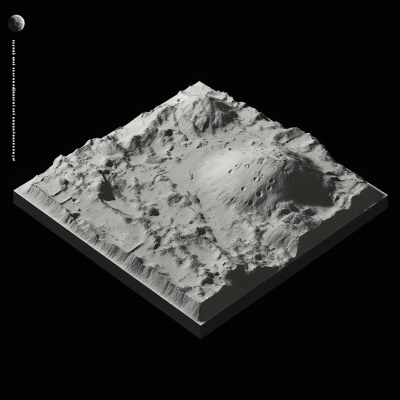 Moon Terrain 3D Isometric Tile