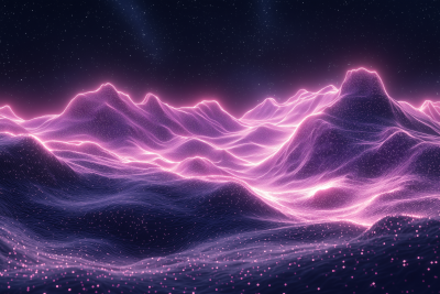 Arctic Neon Landscape