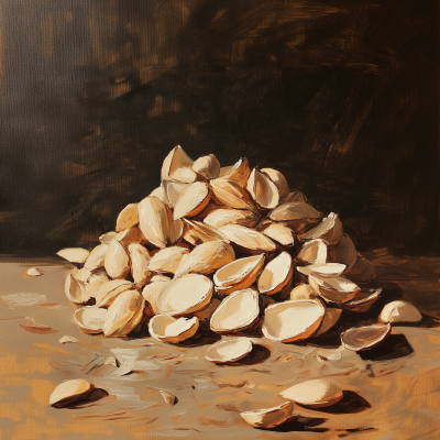 Vintage Almond Shells