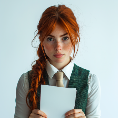 Portrait with Notebook