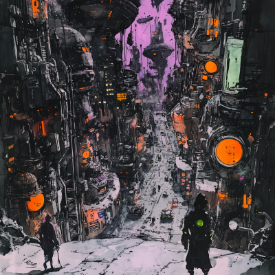 Futuristic Cyberpunk City