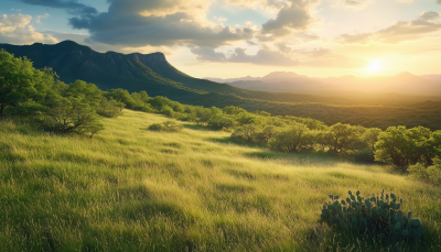 Southern Arizona Landscape at Sunset