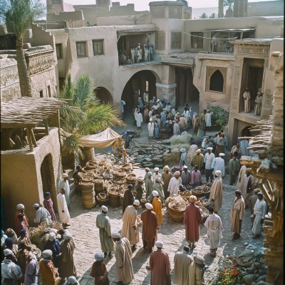 Families Visiting Neighbors in Egypt during the Mamluk Era