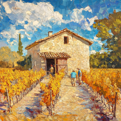 Vineyard Hut in French Provence