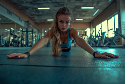 Fitness Stretching in Gym