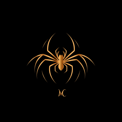 MC Fashion Logo with Stylized Spider