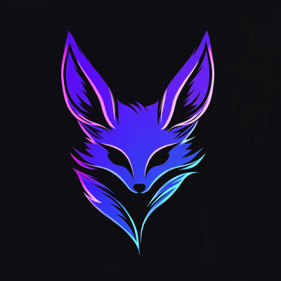 Minimal Fennec Head Logo