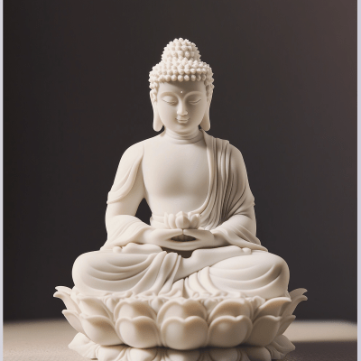 White Buddha Painting