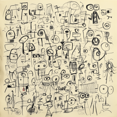 Picasso Style Non-Human Doodles