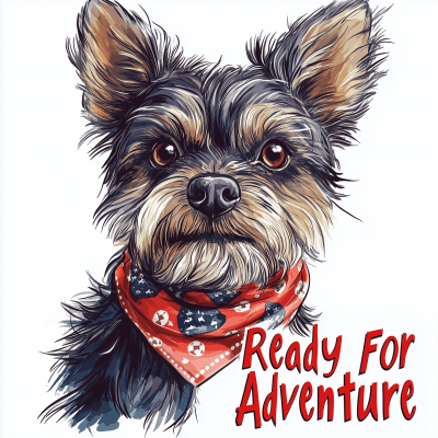 Adventure Dog Illustration