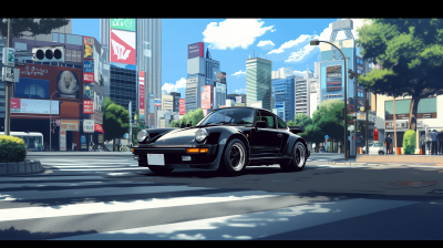 Black 930 Turbo in Tokyo