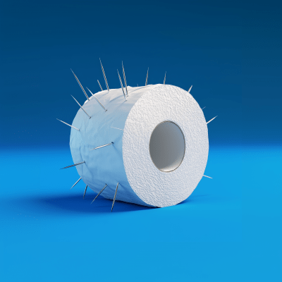 Needle-Laden Toilet Paper
