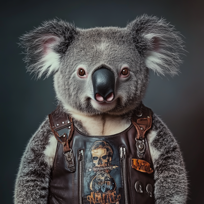 Koala Biker Gang Studio Photo