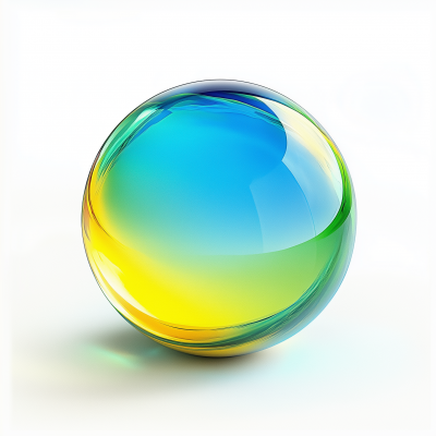 Colorful Glass Ball Illustration