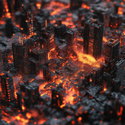 Geometric City Burn Out