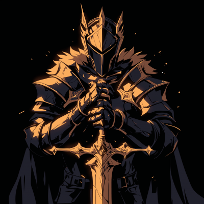 Medieval Black Knight Logo