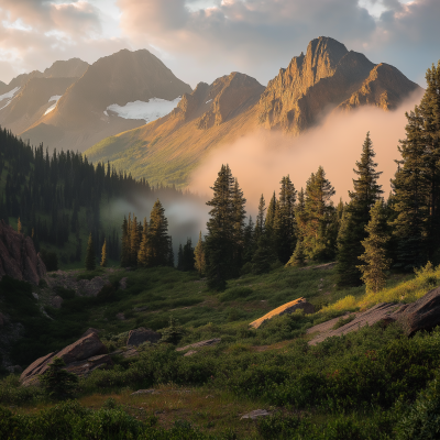 Colorado Rockies Mountain Scene