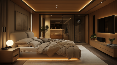 Luxurious Italian Minimalist Master Bedroom