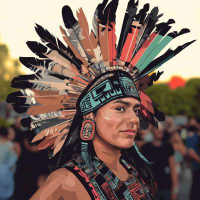 Modern Aztec Dancer