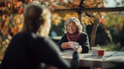 Friends Playing Cards