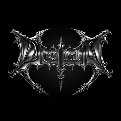 Gothic Style Logo with Silver Chrome Effect