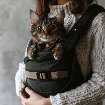 Cat in Baby Holder