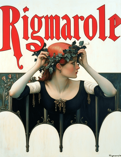 Rigmarole Lettering Poster