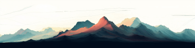 Flat Mountains Landscape