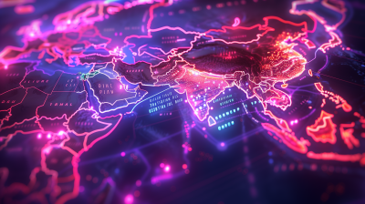 Futuristic Silk Road Map