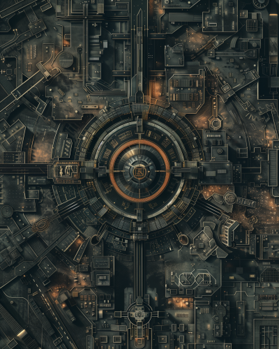 Dystopian Future City Map