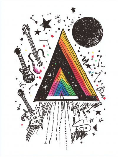 Pink Floyd Inspired Doodle