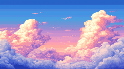 Pixel Art Clouds