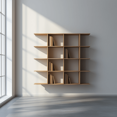 Modern Floating Bookshelf