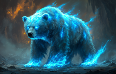 Blue Illuminating Scars Bear