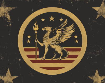 American Fantasy Nation Flag with Griffin