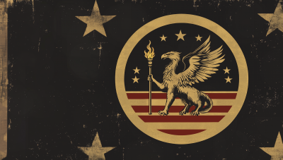 American Fantasy Nation Flag with Griffin