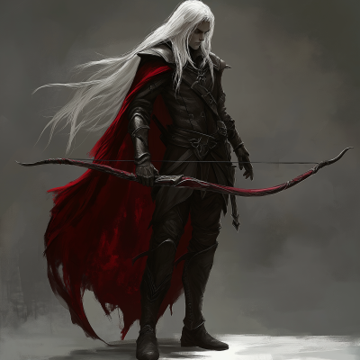 Mysterious Drow Elf Ranger