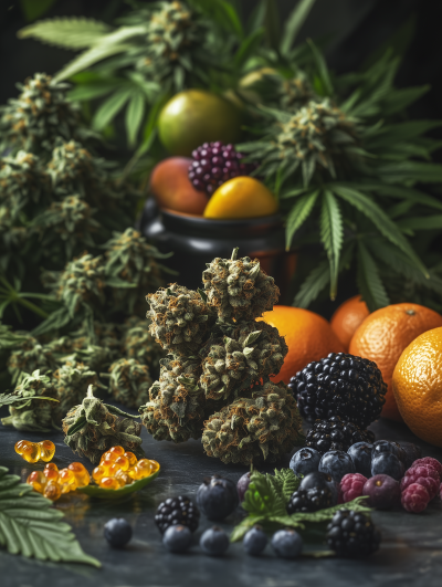 Cannabis and Fruit Poster