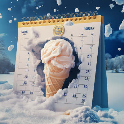 Surreal Calendar Ice Cream