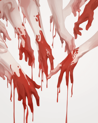 Red Paint Hands