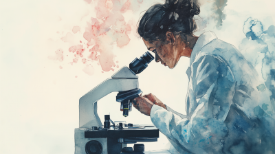 Medical Researcher Watercolor