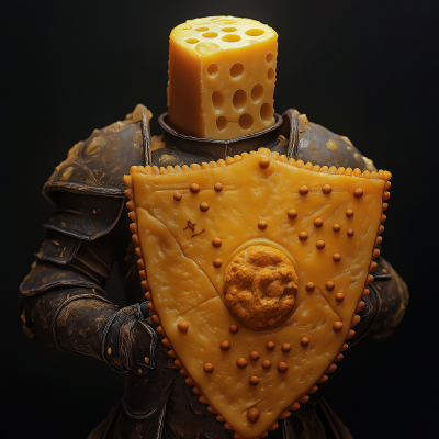 Cheese Armor with Ritz Cracker Shield