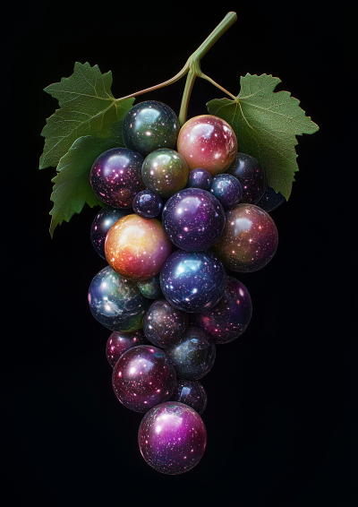 Imagined Planets in Grape Cluster