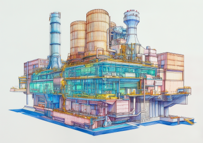 Nuclear Power Plant Concept Art