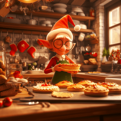 Vintage Elf with Glasses