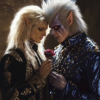 Romantic Scene with Astarion and Jareth