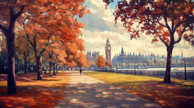 Autumn in London City